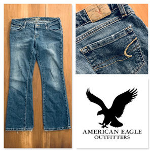 American Eagle Stretch Skinny Flare Jeans, Size 6P